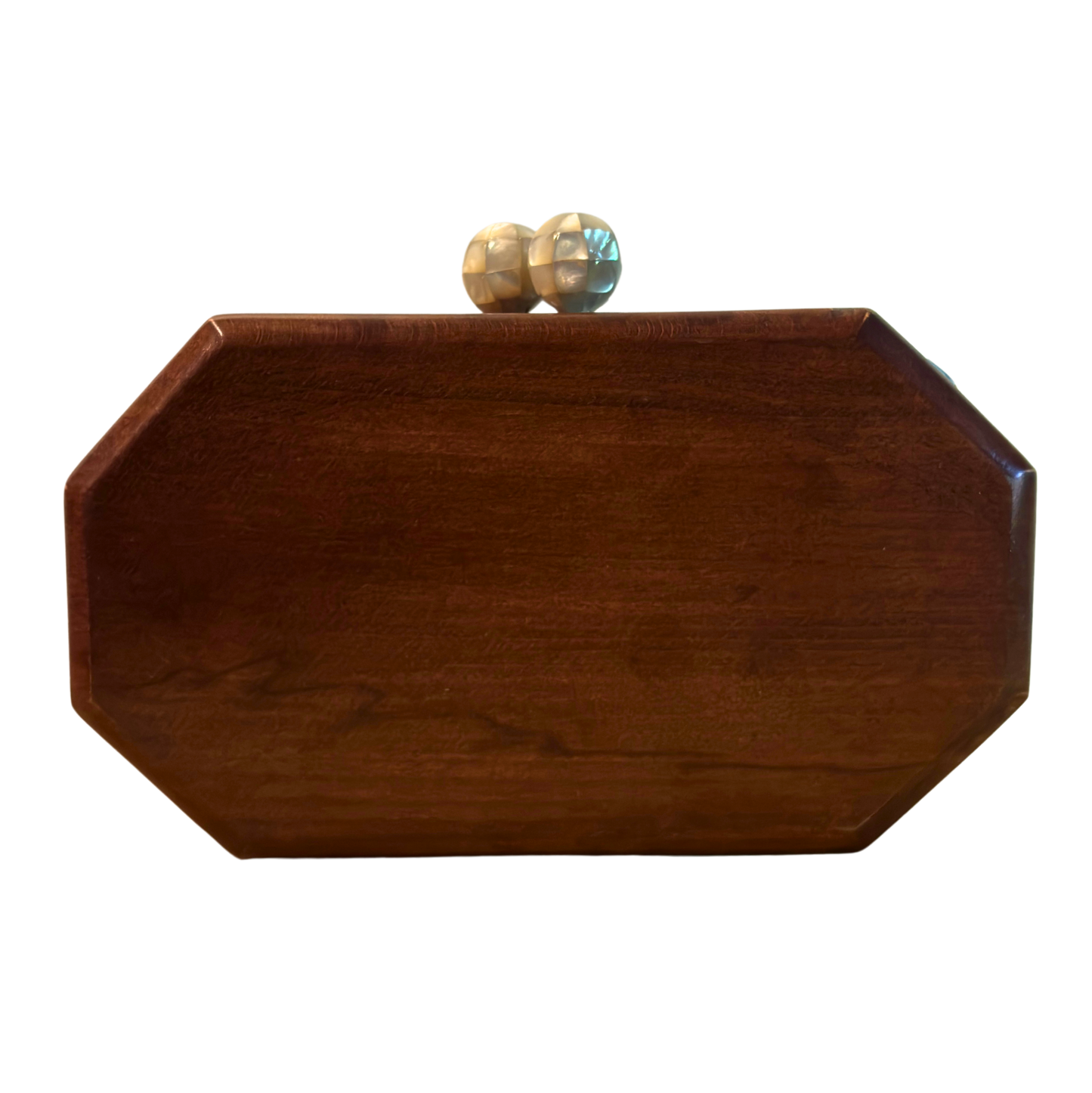 Jouri – Bolso Damasquino de Lujo con Nácar Floral y Cadena de Perlas