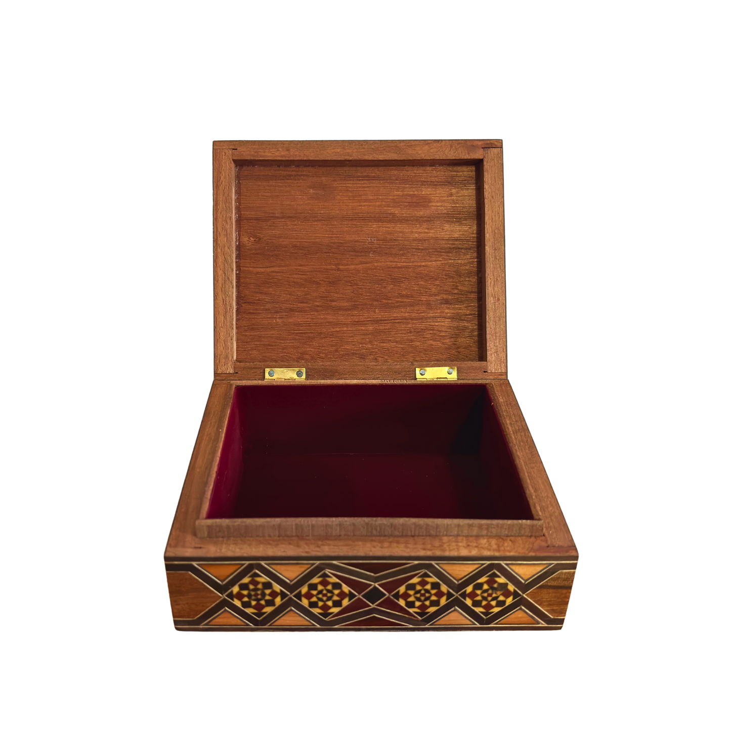 Caja de Mosaico Damasquino Refinada por el Maestro Gaby Al Dayeh – Nácar y Terciopelo
