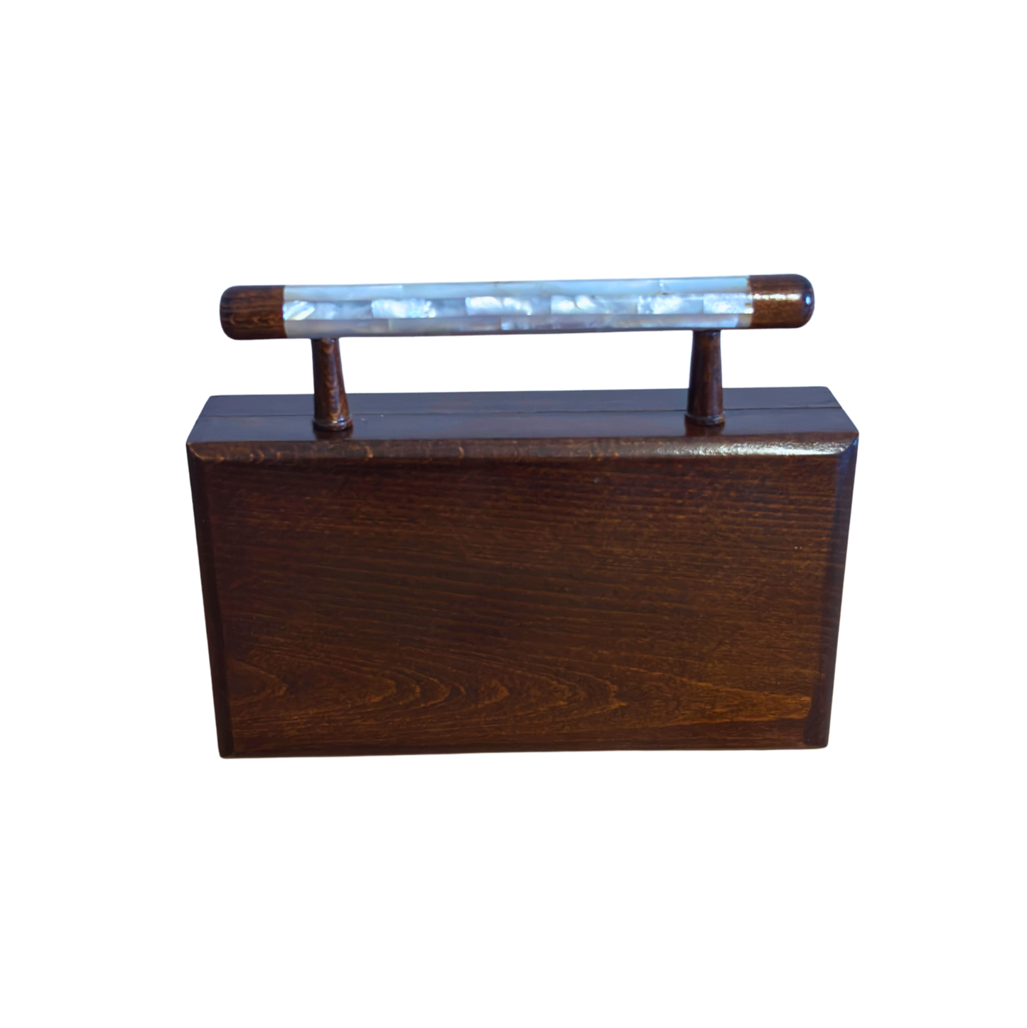 The Garden of Noor – Clutch Damascena di Lusso con Madreperla Floreale e Interno in Broccato