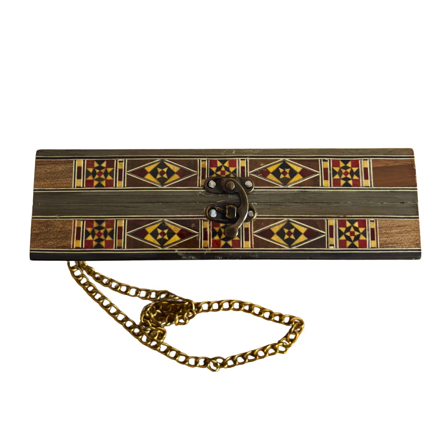 Luxury Damascene Mosaic Handbag – Handcrafted with Mother of Pearl & Velvet Elegance