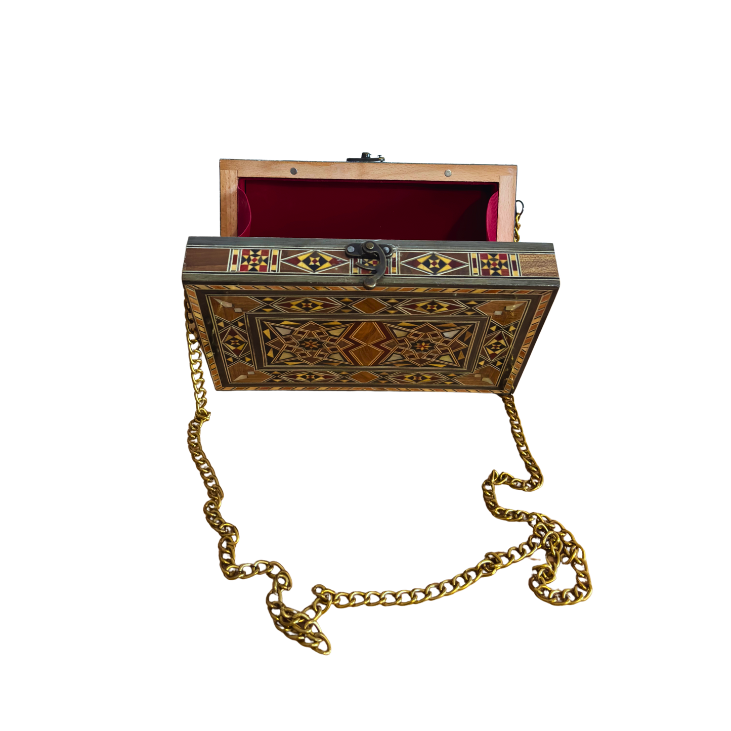 Bolso Damasquino con Nácar – Elegancia Oriental Hecha a Mano