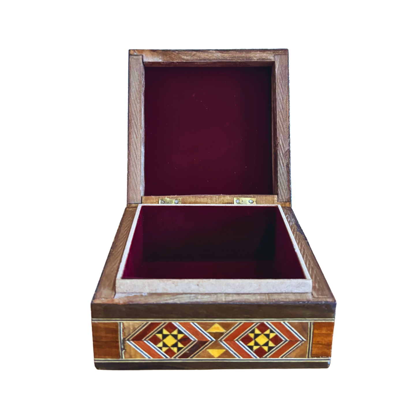 Caja de joyas damasquina – Hecha a mano con incrustaciones de nácar