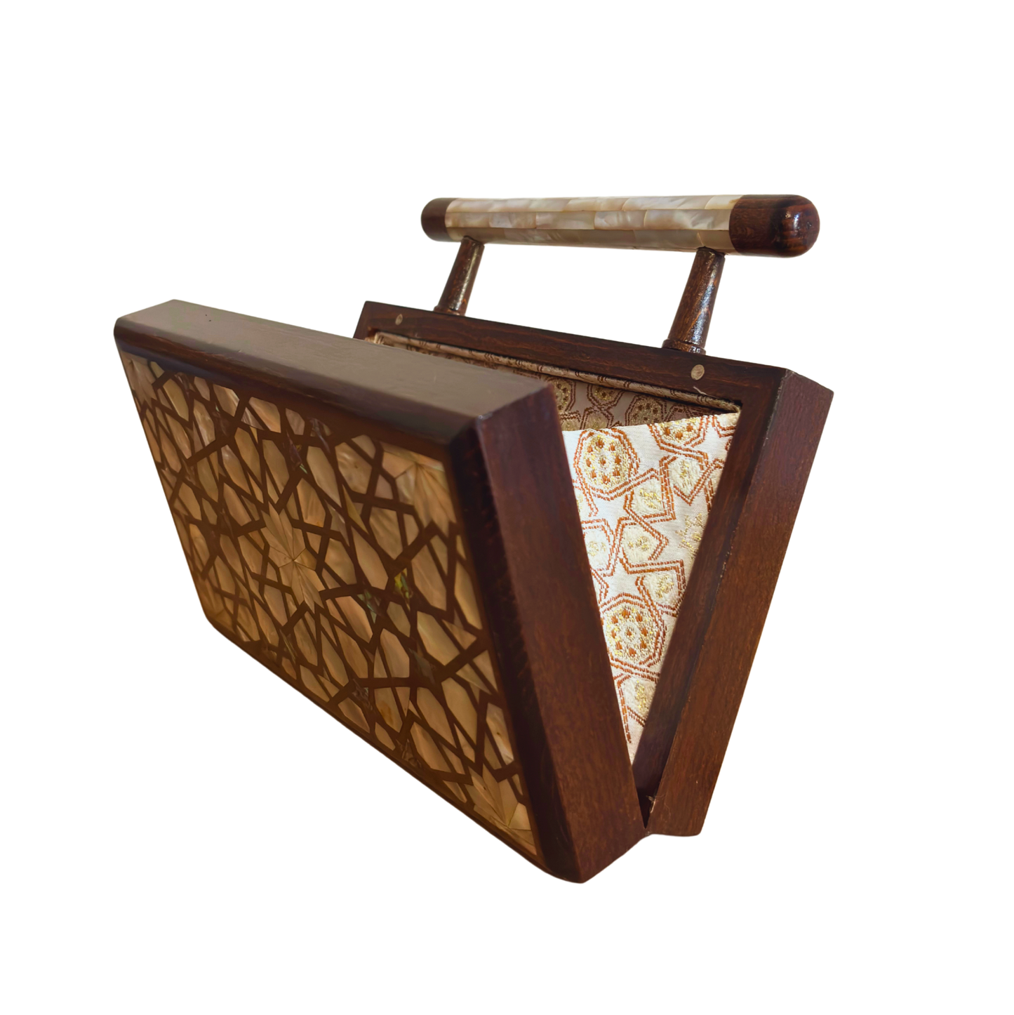 Falak – Bolso Damasquino de Lujo con Nácar y Forro de Brocado