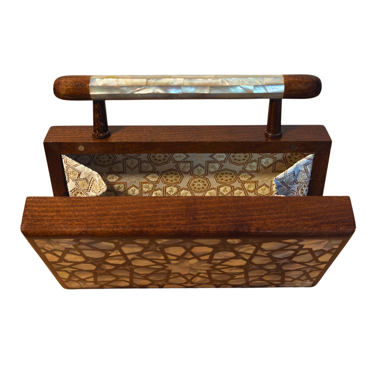 Falak – Bolso Damasquino de Lujo con Nácar y Forro de Brocado