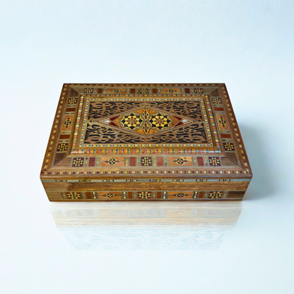 Caja Damasquina de Joyas y Recuerdos – Elegancia Artesanal
