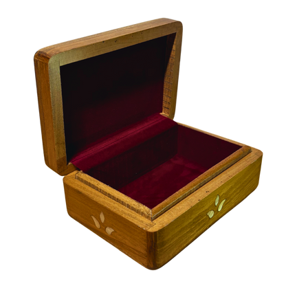 El Yapımı Şam Lüks Kutusu – Sedef & Kadife Zarafeti