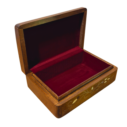 Handgemaakte Luxe Doos uit Damascus – Parelmoer &amp; Fluweel