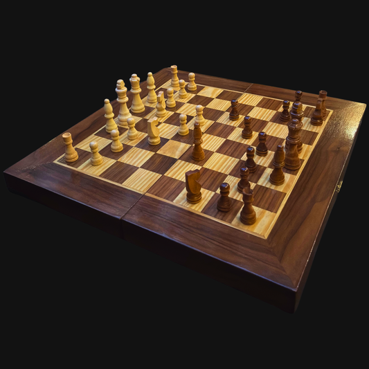 Handgemaakte Damasceense Schaak- en Backgammontafel van Gaby Al Dayeh – Klassiek Mozaïekontwerp