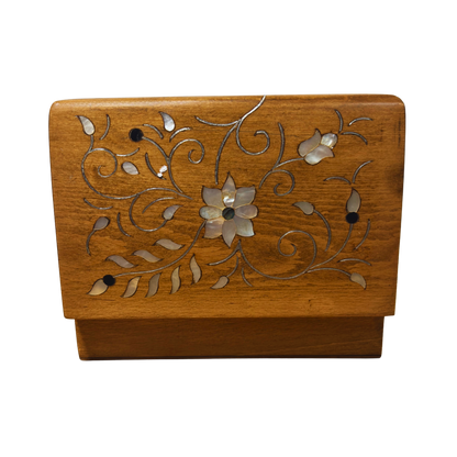 Damasceńska Szkatułka Luksusowa – Masa Perłowa & Aksamit