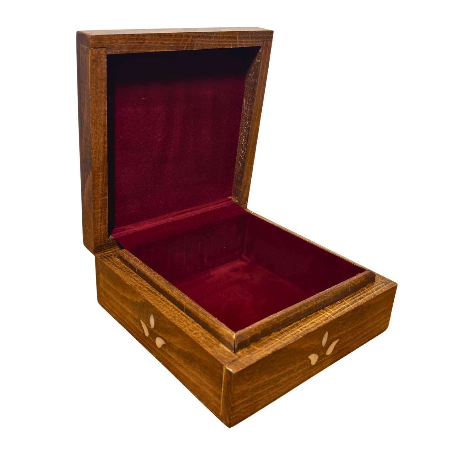 El Yapımı Şam Lüks Kutusu – Sedef & Kadife Zarafeti