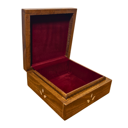 El Yapımı Şam Lüks Kutusu – Sedef & Kadife Zarafeti