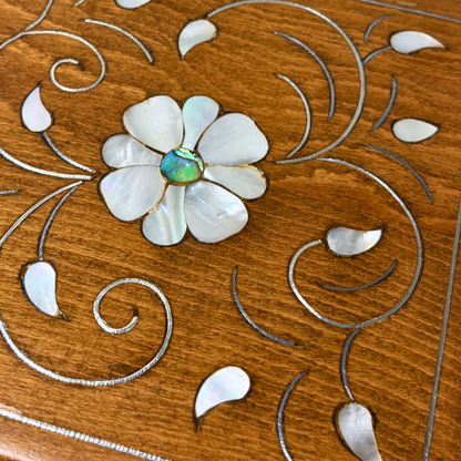 Scatola Damaschina di Lusso Artigianale – Madreperla & Velluto