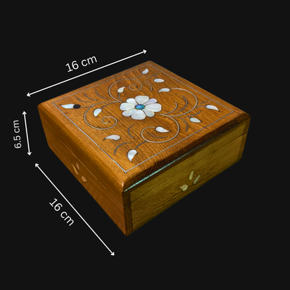 Scatola Damaschina di Lusso Artigianale – Madreperla & Velluto