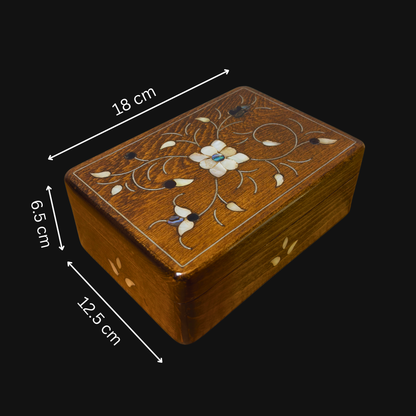 Scatola Damaschina Artigianale di Lusso – Madreperla & Velluto