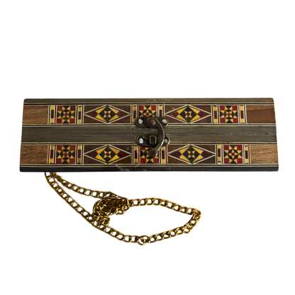 Bolso Damasquino con Nácar – Elegancia Oriental Hecha a Mano