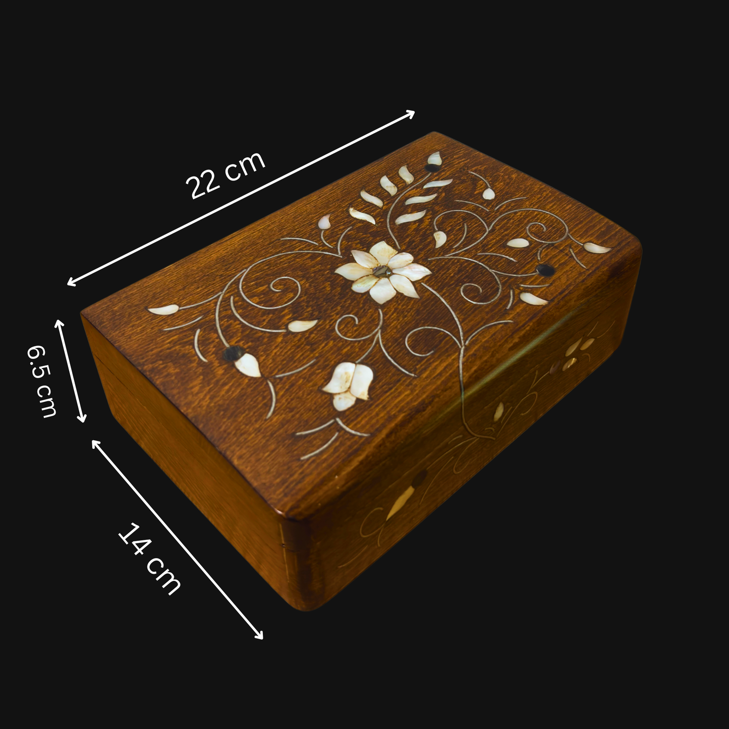 Handgemaakte Luxe Doos uit Damascus – Parelmoer &amp; Fluweel