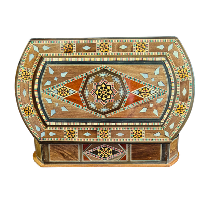 Élégante Boîte en Mosaïque Artisanale de Damas – Art & Velours