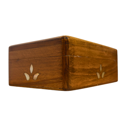 El Yapımı Şam Lüks Kutusu – Sedef & Kadife Zarafeti