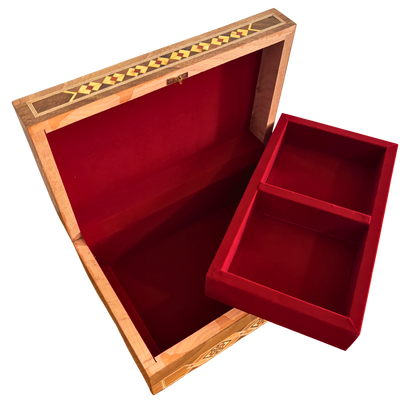 Caja Damasquina con Cerradura – Obra Artesanal Hecha a Mano