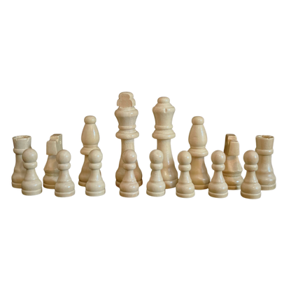 Luxuriöses Schach- & Backgammon-Set aus Damaskus – Mosaikkunst & Perlmutt