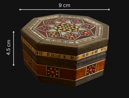 Damasceńska Szkatułka na Biżuterię – Ręcznie Robiona z Masą Perłową