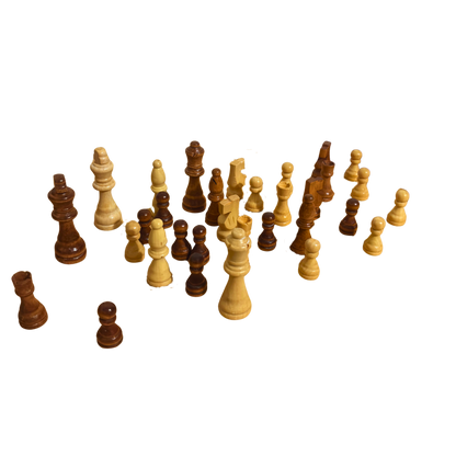 Juego de Piezas de Ajedrez de Madera Hecho a Mano – Artesanía Atemporal